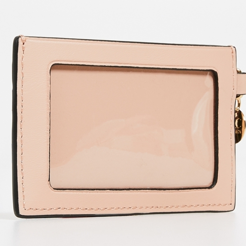 ZAC Zac Posen Earthette -Apricot Floral Embellished Card Holder - Picture 2 of 4
